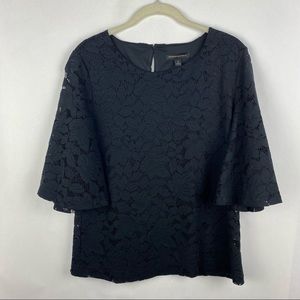 Banana Republic Lace Bell Sleeve Top